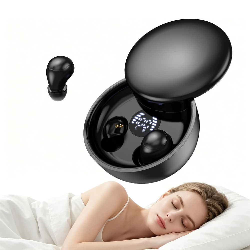 Sleep Mask Headphones Bluetooth - Mini Invisible Earbuds Sleep Headphones Bluetooth