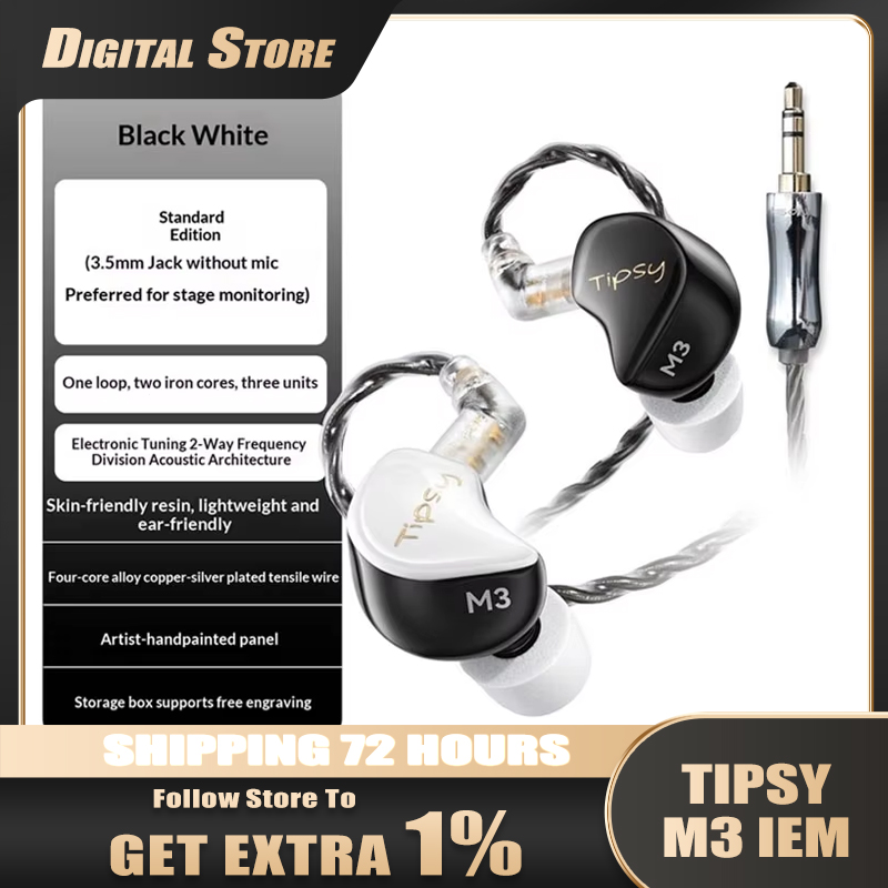 Tipsy M3 IEM Wired In-Ear Moni - đánh giá và giá In Ear Monitors For Singers