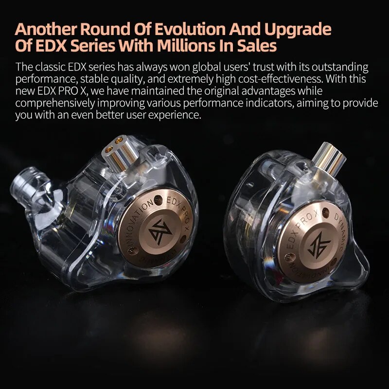 KZ EDX PRO X Wired Earphones H - đánh giá và giá In Ear Monitors For Singers