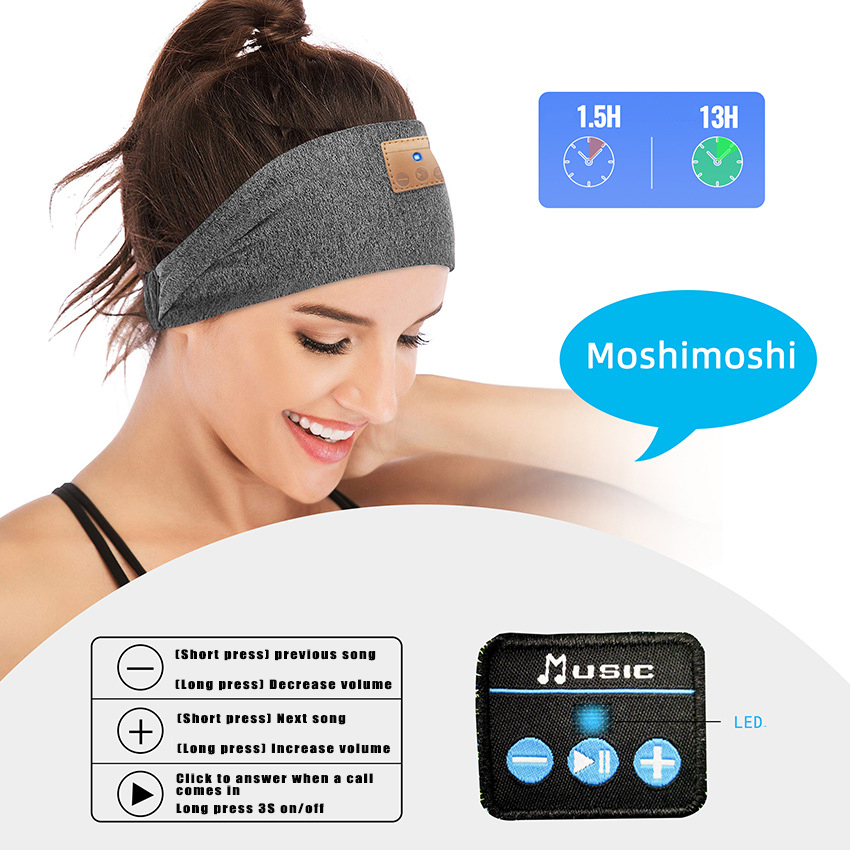Bluetooth 5.0 Sports Headband  - đánh giá và giá Sleep Mask Headphones Bluetooth