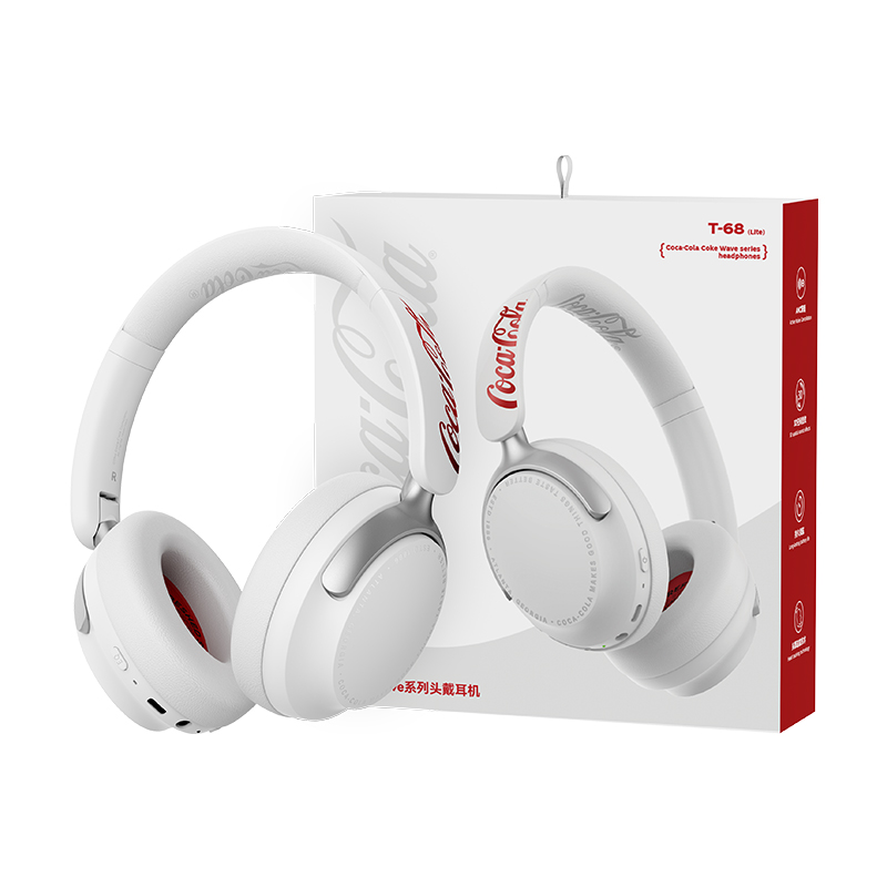 Coca‑Cola T-68Lite Co‑branded  - đánh giá và giá Anc Wireless Over Ear Headphones