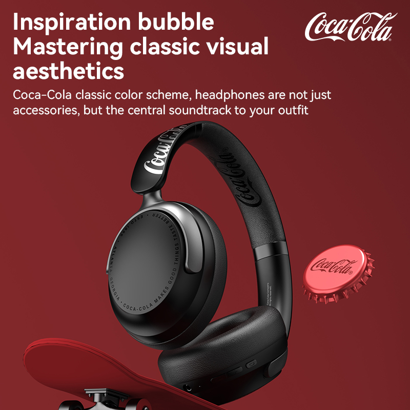 Coca‑Cola T-68Lite Co‑branded  - đánh giá và giá Anc Wireless Over Ear Headphones