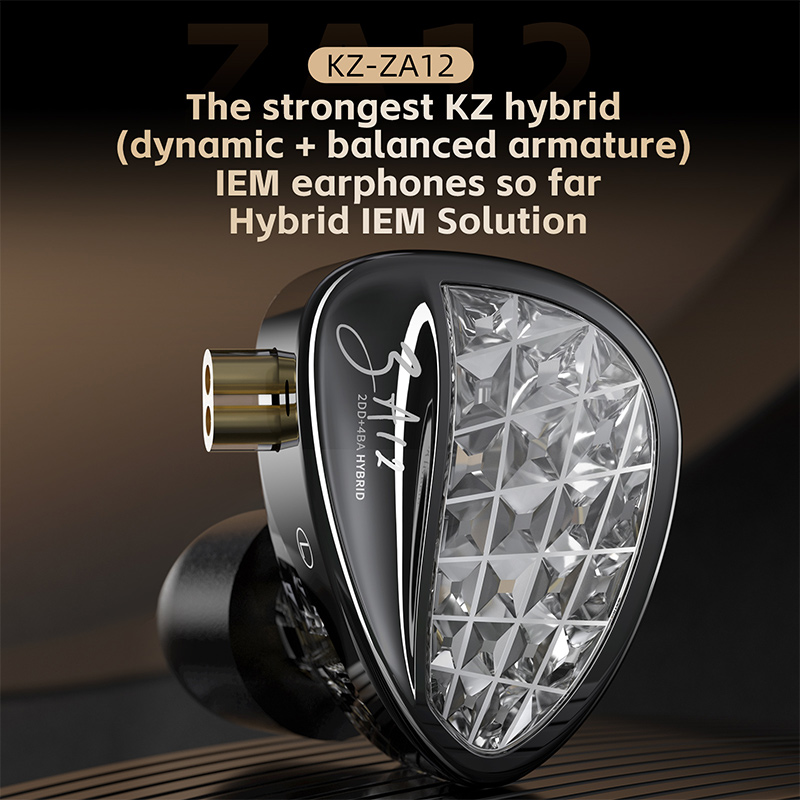 KZ ZA12 2DD+4BA Hybrid IEM Hea - đánh giá và giá Planar Magnetic Iem Earphones
