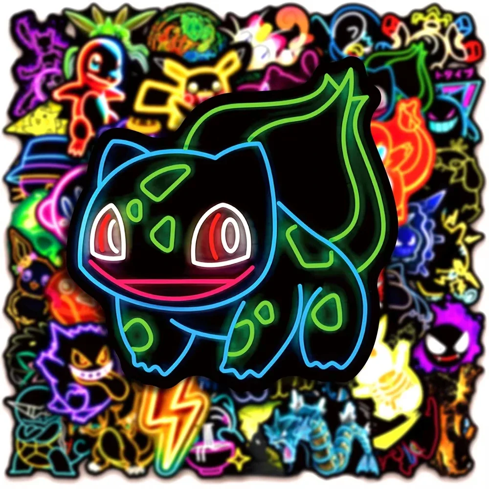 100pcs Neon  Pokémon  Stickers - đánh giá và giá Laptops